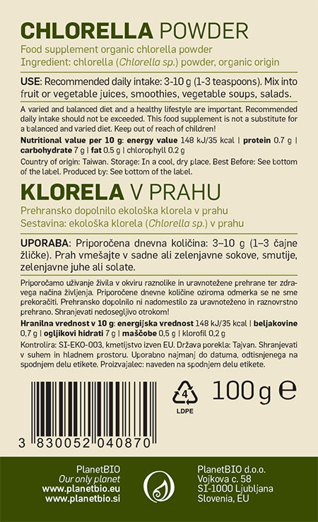 bio klorela v prahu